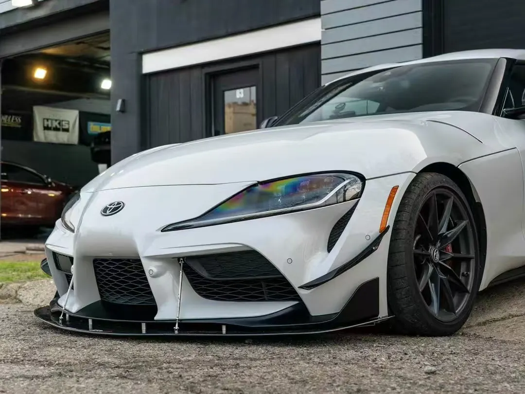 The Supra outside the Dream Auto Garage shop on Skidmore Street, Columbus OH