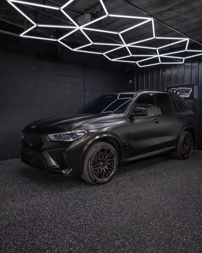 Black BMW X5 with ceramic tinted windows — Window Tint at Dream Auto Garage, Columbus OH